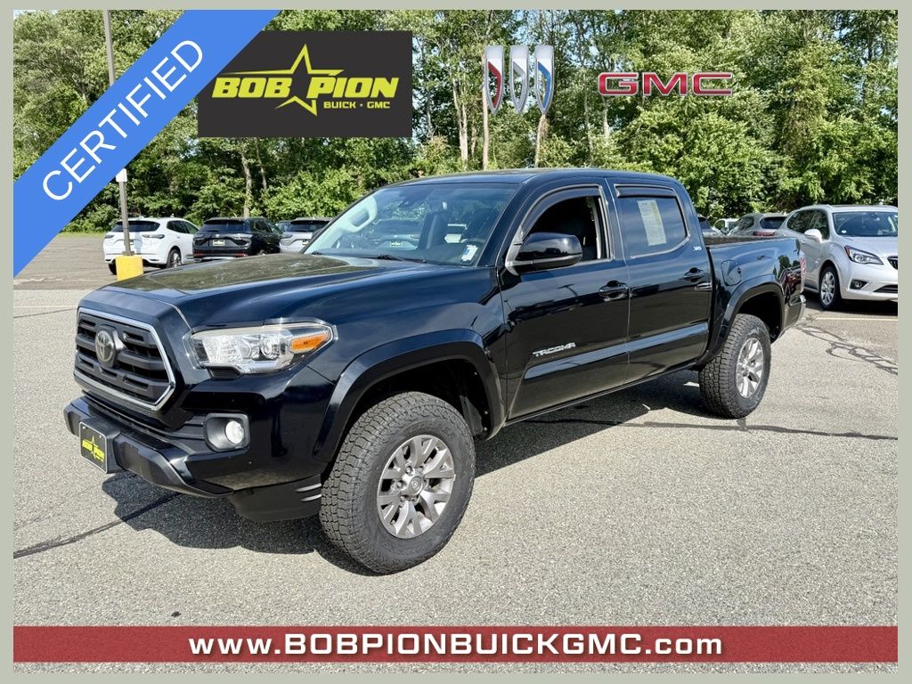 Midnight Black Metallic 2018 Toyota Tacoma Pickup Truck Four-Wheel Drive 6-Speed Automatic