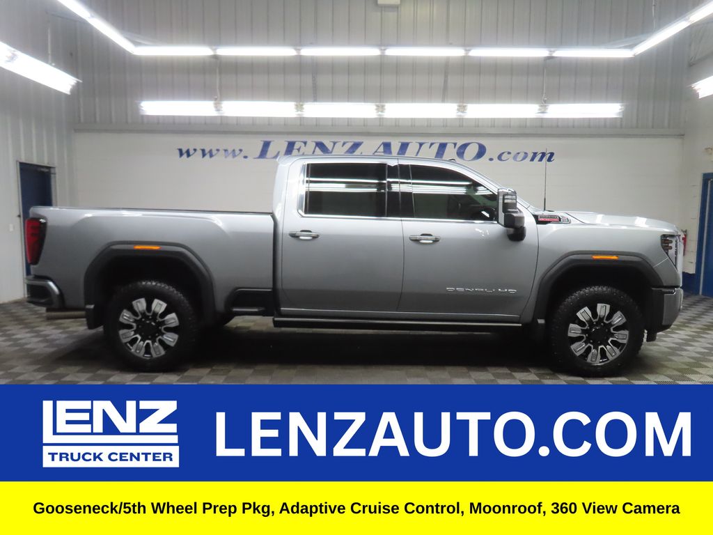 Sterling Metallic 2025 GMC Sierra 2500HD Denali Crew Cab 4WD Pickup Truck Four-Wheel Drive Automatic