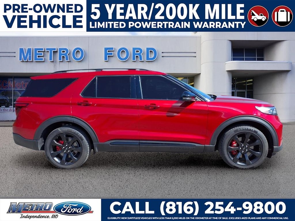 Certified 2023 Ford Explorer ST with VIN 1FM5K8GC4PGA95500 for sale in Kansas City