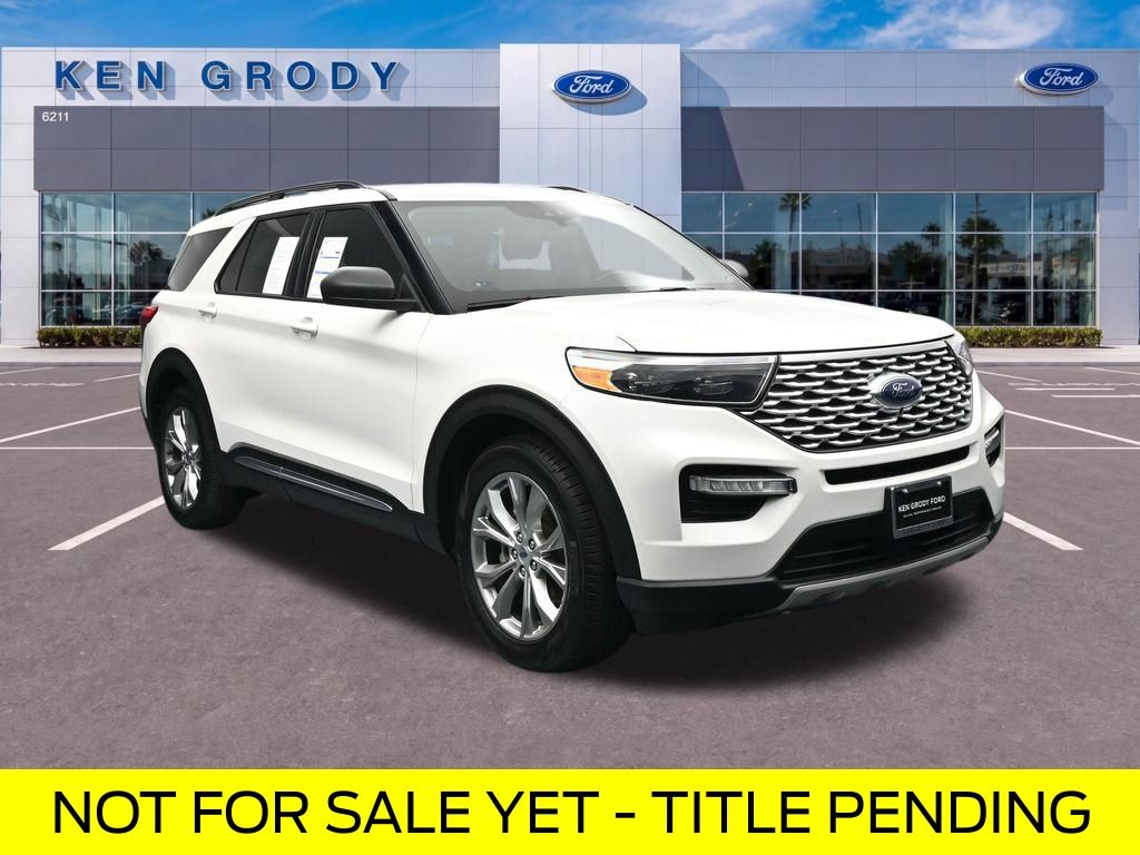 White Metallic 2021 Ford Explorer SUV / Crossover Rear-Wheel Drive Automatic
