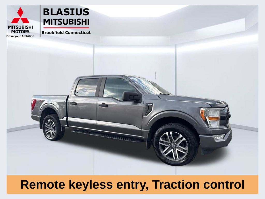 Gray 2021 Ford F-150 Pickup Truck Four-Wheel Drive Automatic
