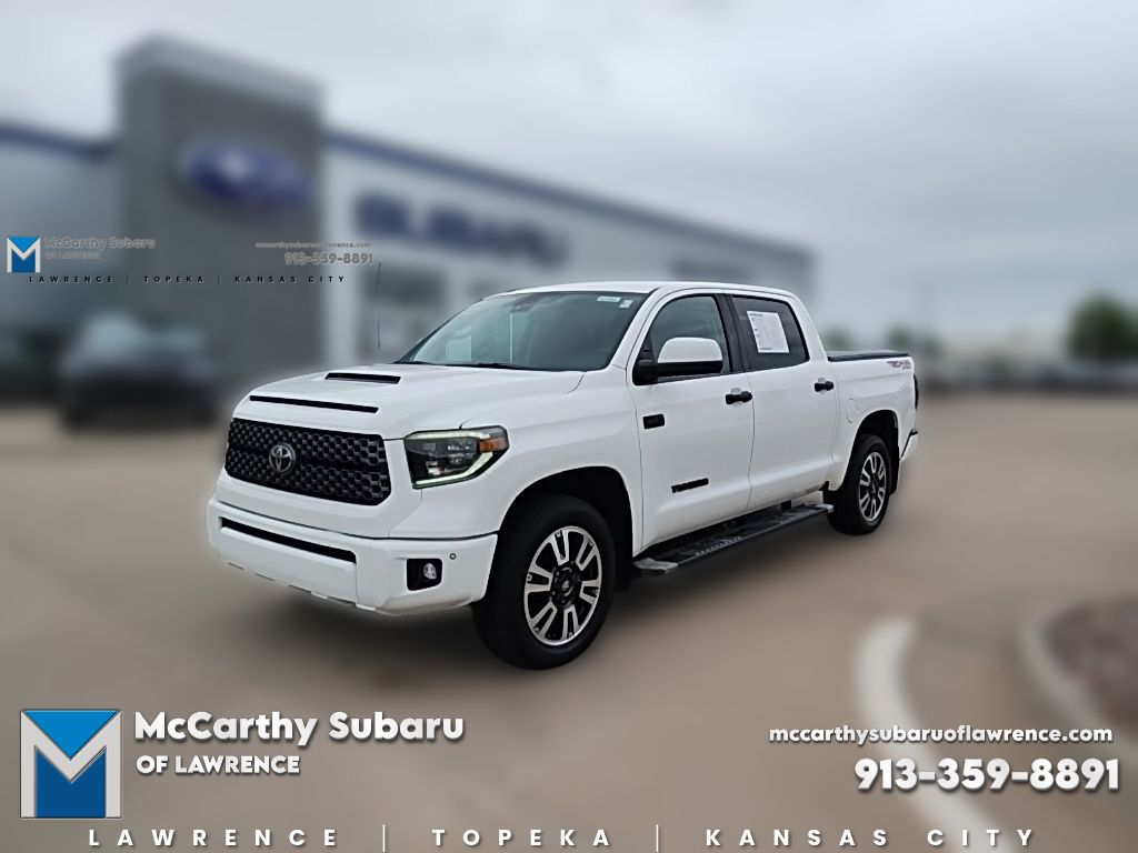 Super White 2019 Toyota Tundra Pickup Truck Four-Wheel Drive 6-Speed Automatic
