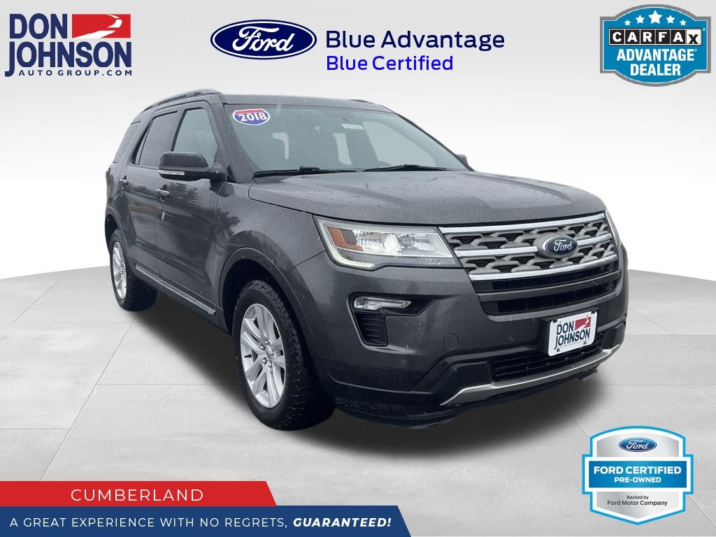 Gray (Magnetic) 2018 Ford Explorer XLT AWD SUV / Crossover All-Wheel Drive 6-Speed Automatic