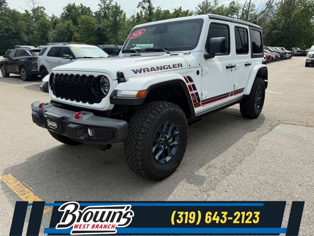 Bright White Clearcoat 2026 Jeep Wrangler SUV / Crossover Four-Wheel Drive 8-Speed Automatic