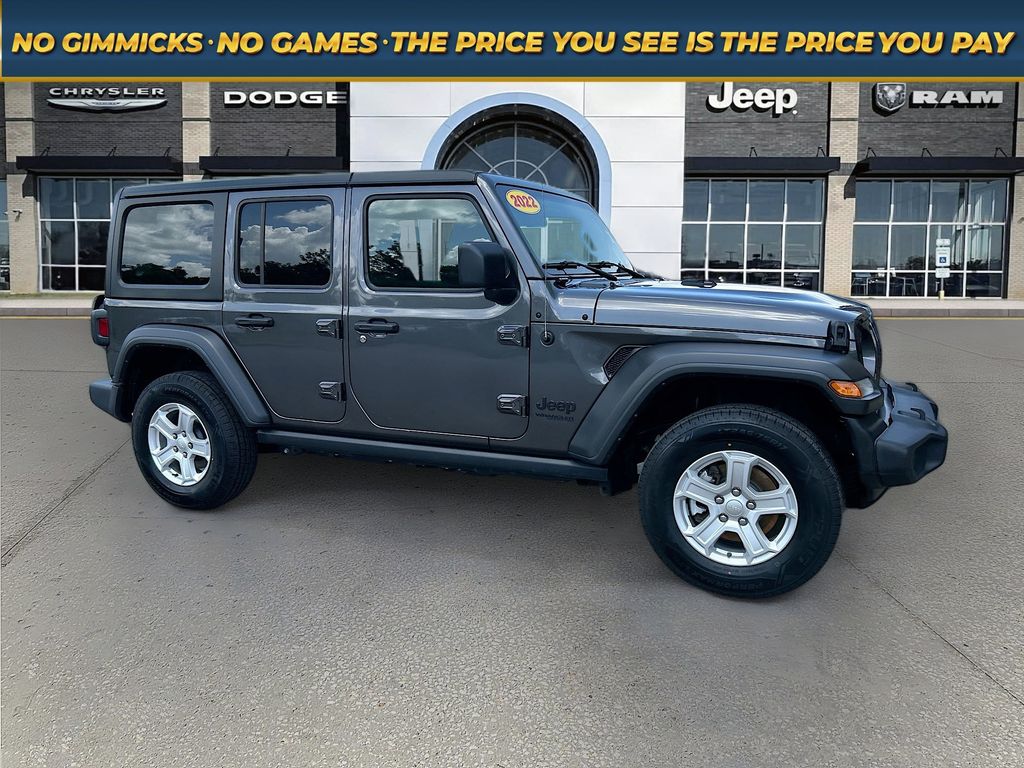 Gray (Granite Crystal Metallic Clearcoat) 2022 Jeep Wrangler SUV / Crossover Four-Wheel Drive 8-Speed Automatic
