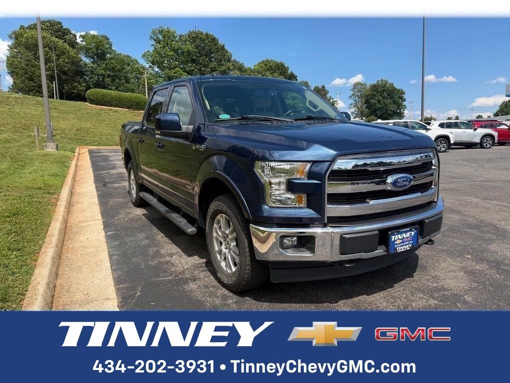 Blue 2017 Ford F-150 Pickup Truck Four-Wheel Drive 6-Speed Automatic