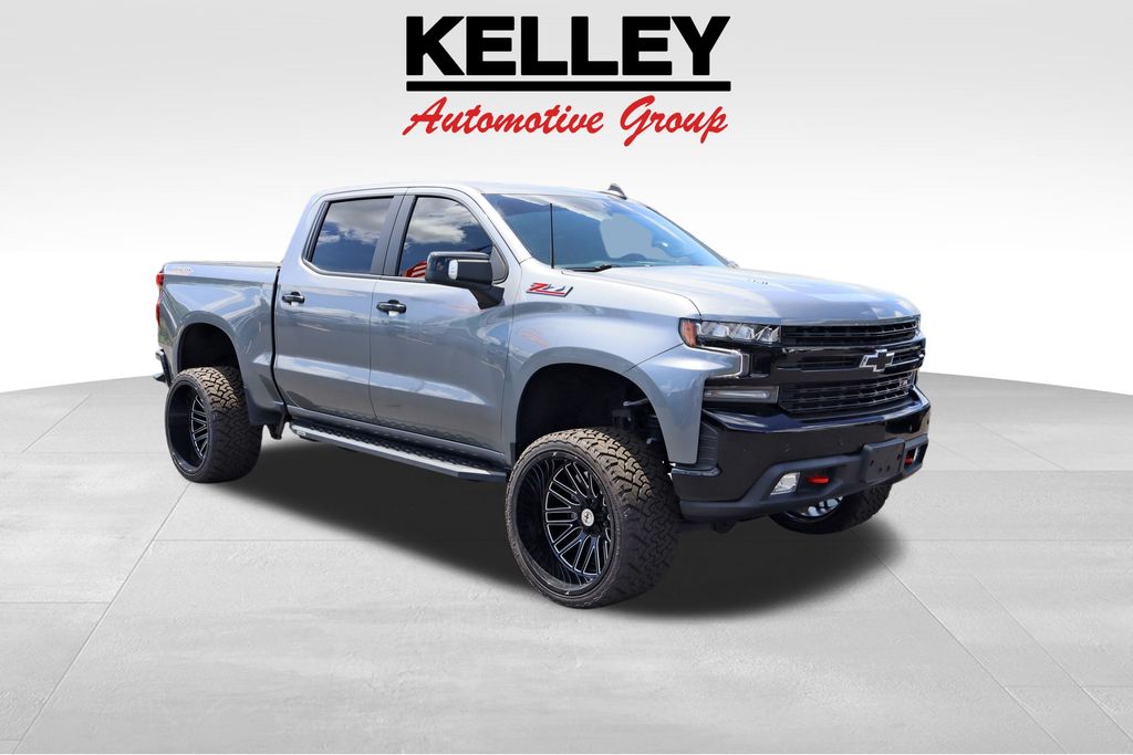 Gray (Satin Steel Metallic) 2021 Chevrolet Silverado 1500 Pickup Truck Four-Wheel Drive Automatic