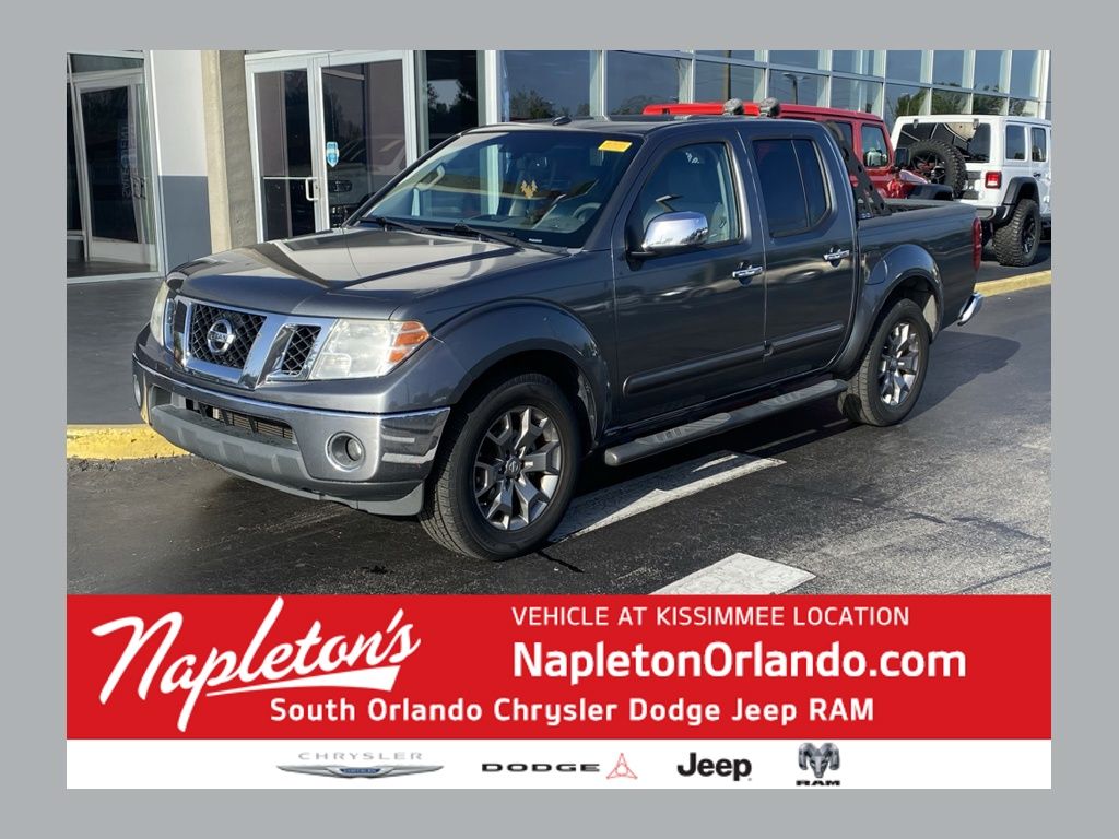 Gray (Gun Metallic) 2016 Nissan Frontier SL Crew Cab Pickup Truck 4X2 5-Speed Automatic Overdrive