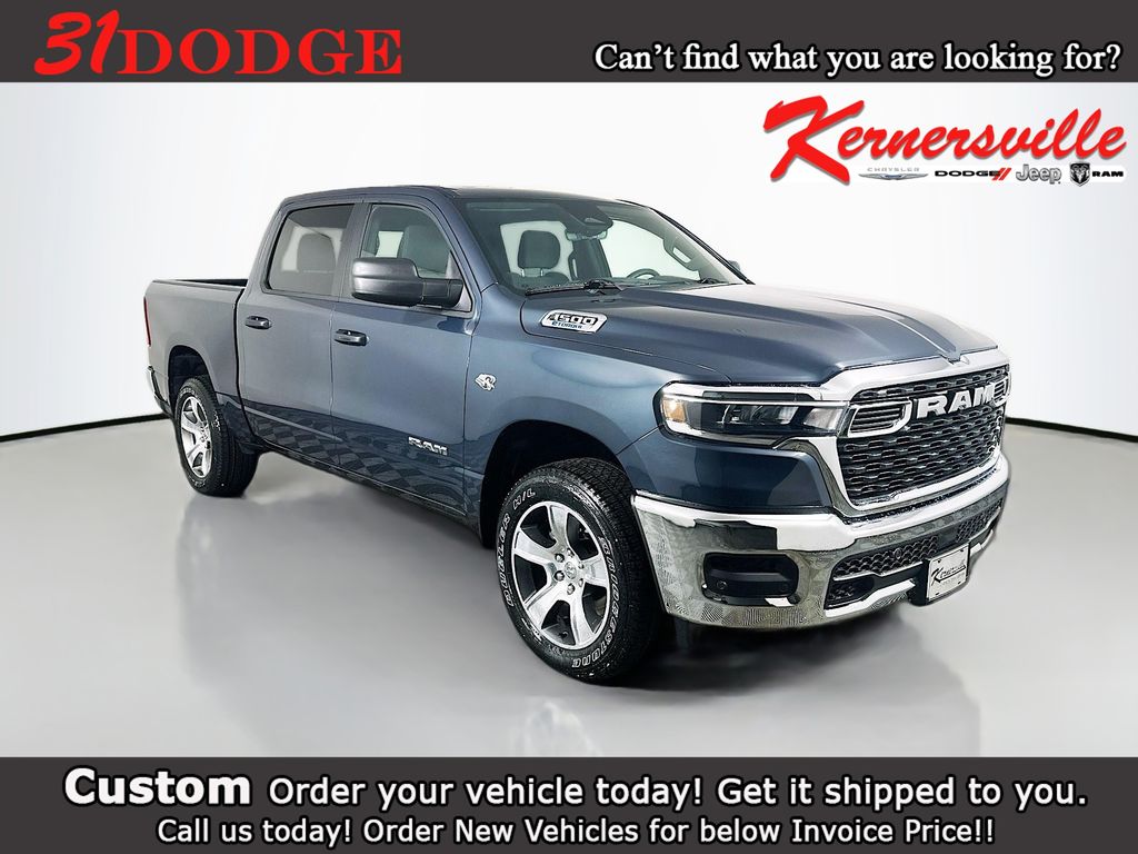 Blue Metallic 2026 RAM 1500 Pickup Truck Four-Wheel Drive Automatic