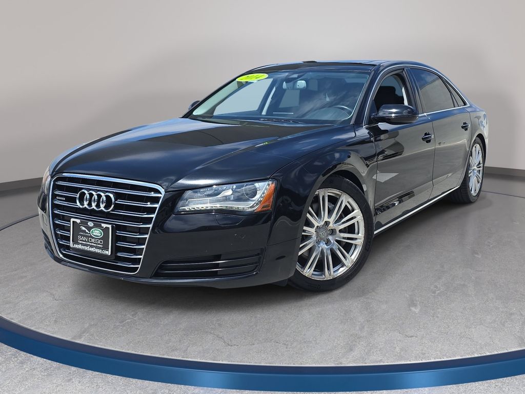 Brilliant Black 2014 Audi A8 Sedan All-Wheel Drive 8-Speed Automatic
