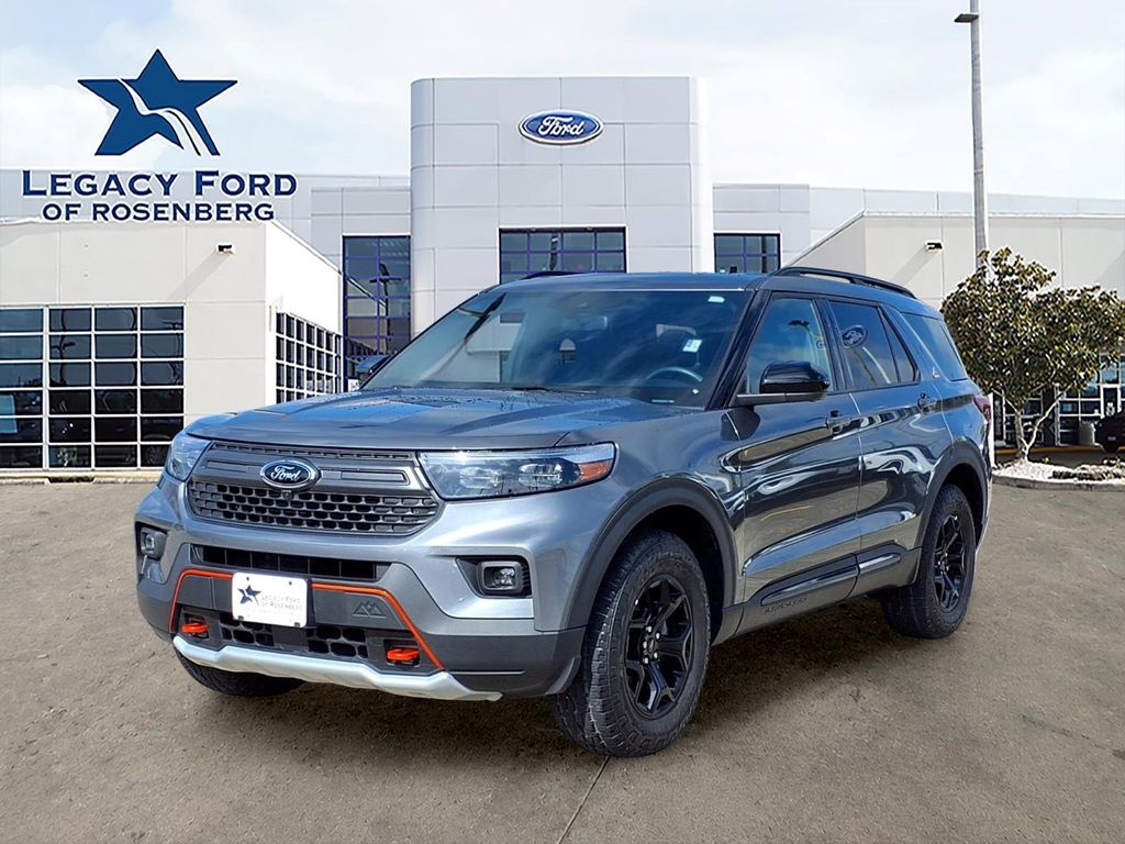 Gray Metallic 2023 Ford Explorer SUV / Crossover All-Wheel Drive Automatic