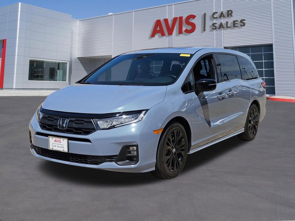 Gray 2025 Honda Odyssey Sport-L FWD Minivan Front-Wheel Drive Automatic