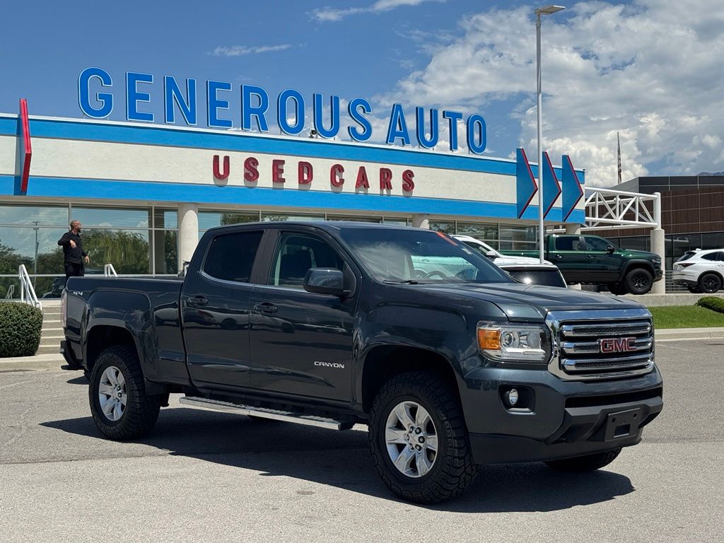 Dark Slate Metallic 2017 GMC Canyon Pickup Truck Four-Wheel Drive 8-Speed Automatic