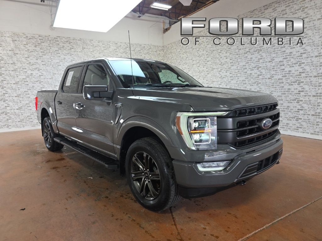 Gray (Lead Foot) 2021 Ford F-150 Lariat SuperCrew 4WD Pickup Truck Four-Wheel Drive Automatic