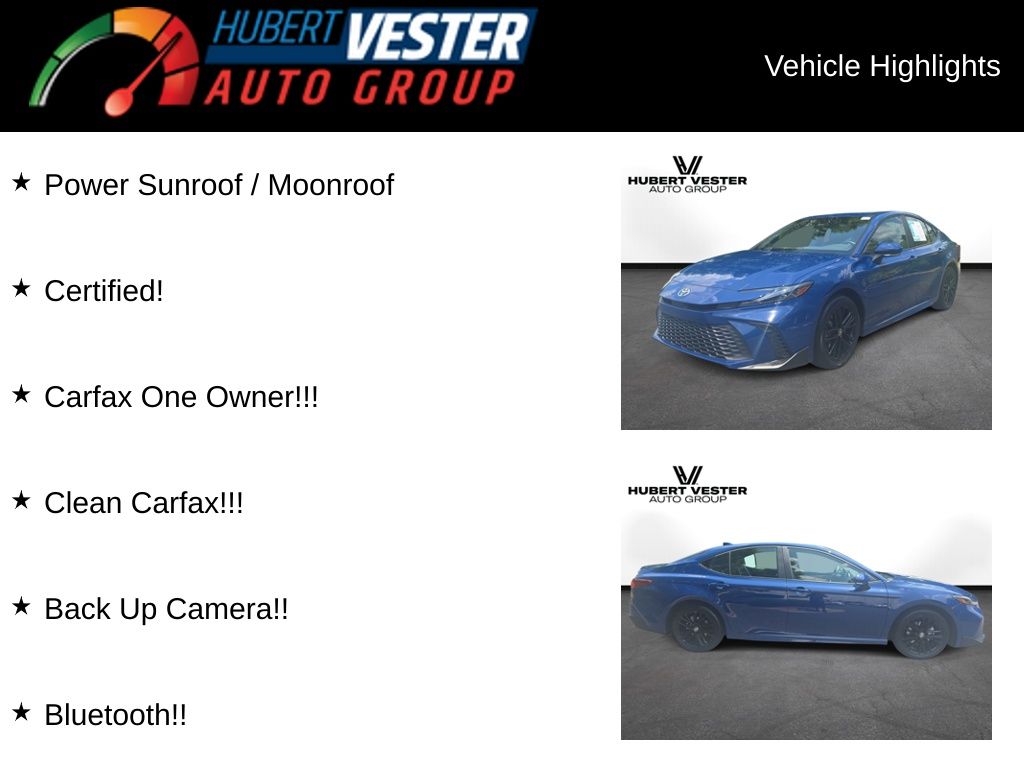 Used 2026 Toyota Camry Sedan