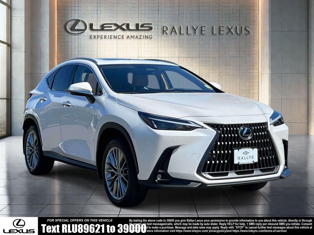 Eminent White Pearl 2023 Lexus NX Hybrid 350h Premium AWD SUV / Crossover All-Wheel Drive Continuously Variable Transmission