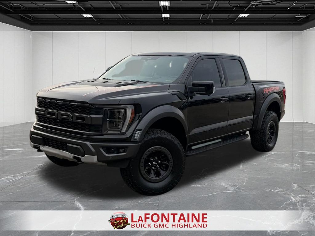 Black Metallic 2022 Ford F-150 Raptor SuperCrew 4WD Pickup Truck Four-Wheel Drive Automatic