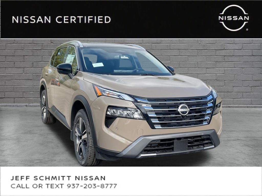 Baja Storm Metallic/Super Black 2025 Nissan Rogue SUV / Crossover All-Wheel Drive Continuously Variable Transmission