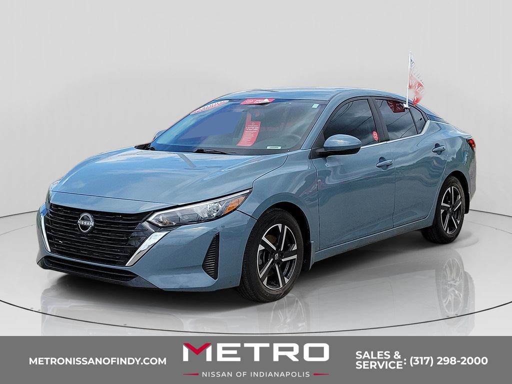 Atlantic Gray Metallic 2024 Nissan Sentra Sedan Front-Wheel Drive Continuously Variable Transmission