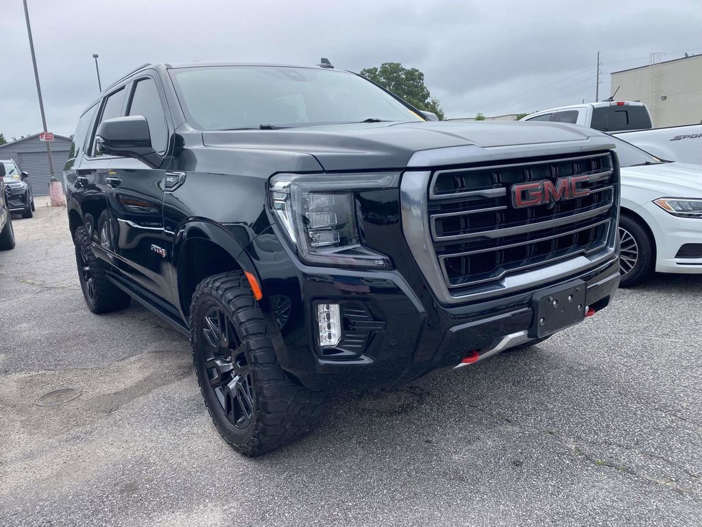 Black 2021 GMC Yukon AT4 4WD SUV / Crossover Four-Wheel Drive