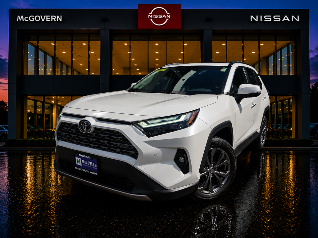 White (Blizzard Pearl) 2022 Toyota RAV4 Hybrid SUV / Crossover All-Wheel Drive Continuously Variable Transmission