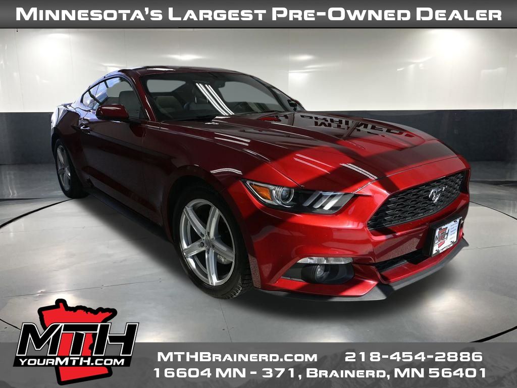 Ruby Red Metallic Tinted Clearcoat 2015 Ford Mustang EcoBoost Premium Coupe RWD Coupe Rear-Wheel Drive 6-Speed Automatic