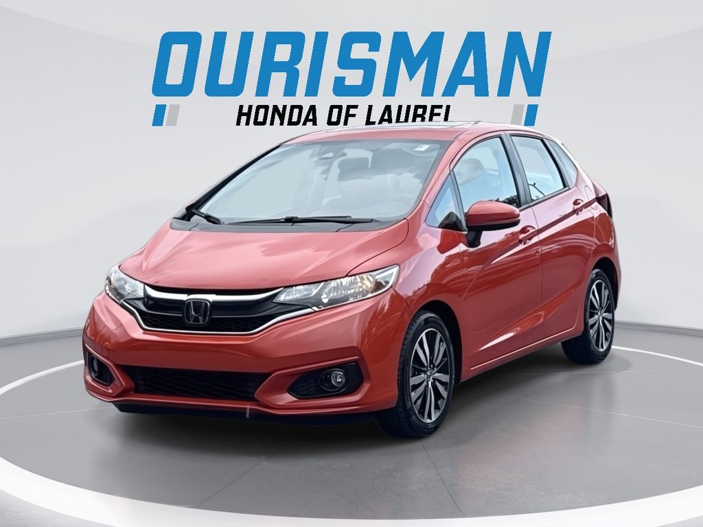Orange Fury 2020 Honda Fit Hatchback Front-Wheel Drive Continuously Variable Transmission