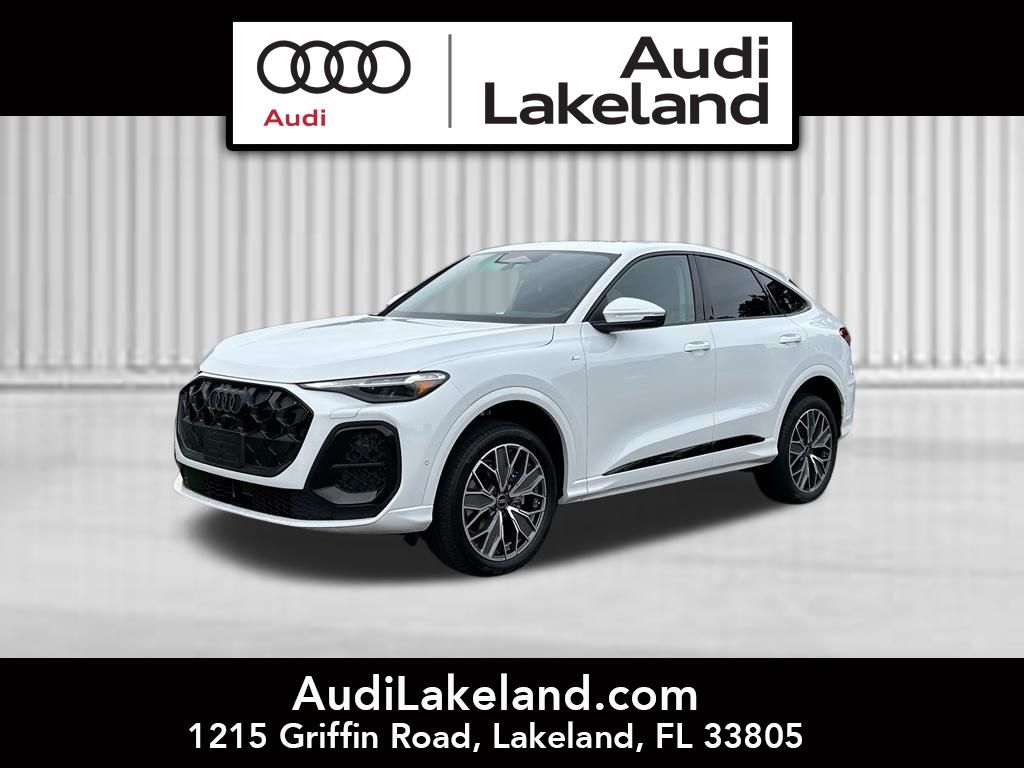 Glacier White Metallic 2026 Audi Q5 Sportback Sedan All-Wheel Drive 7-Speed Automatic