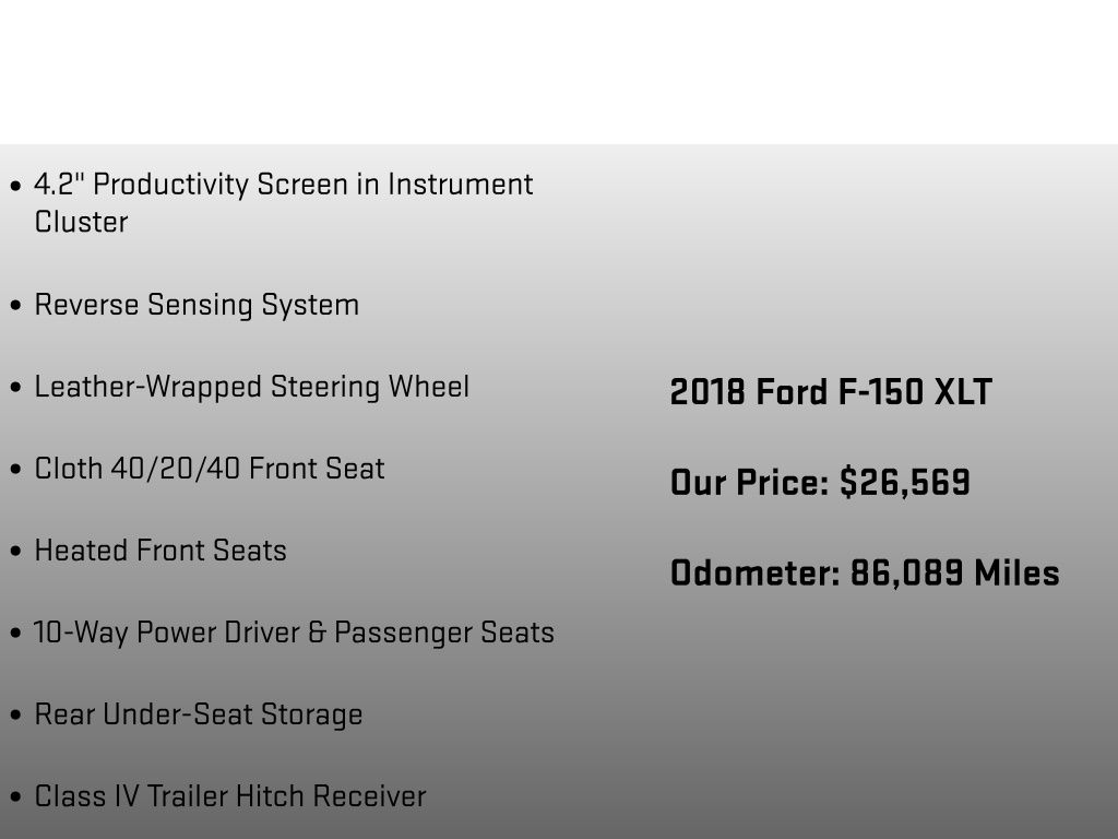 2018 Ford F-150 XLT Gray at Luther Ford