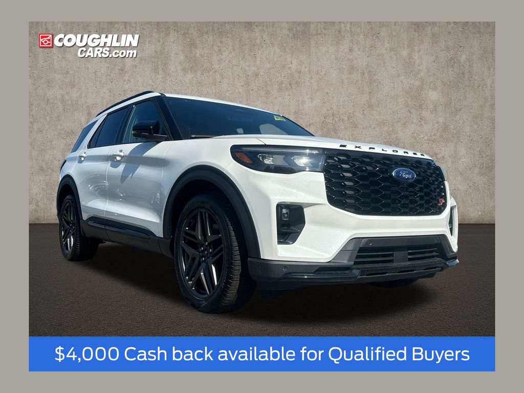 White Metallic 2026 Ford Explorer SUV / Crossover All-Wheel Drive Automatic