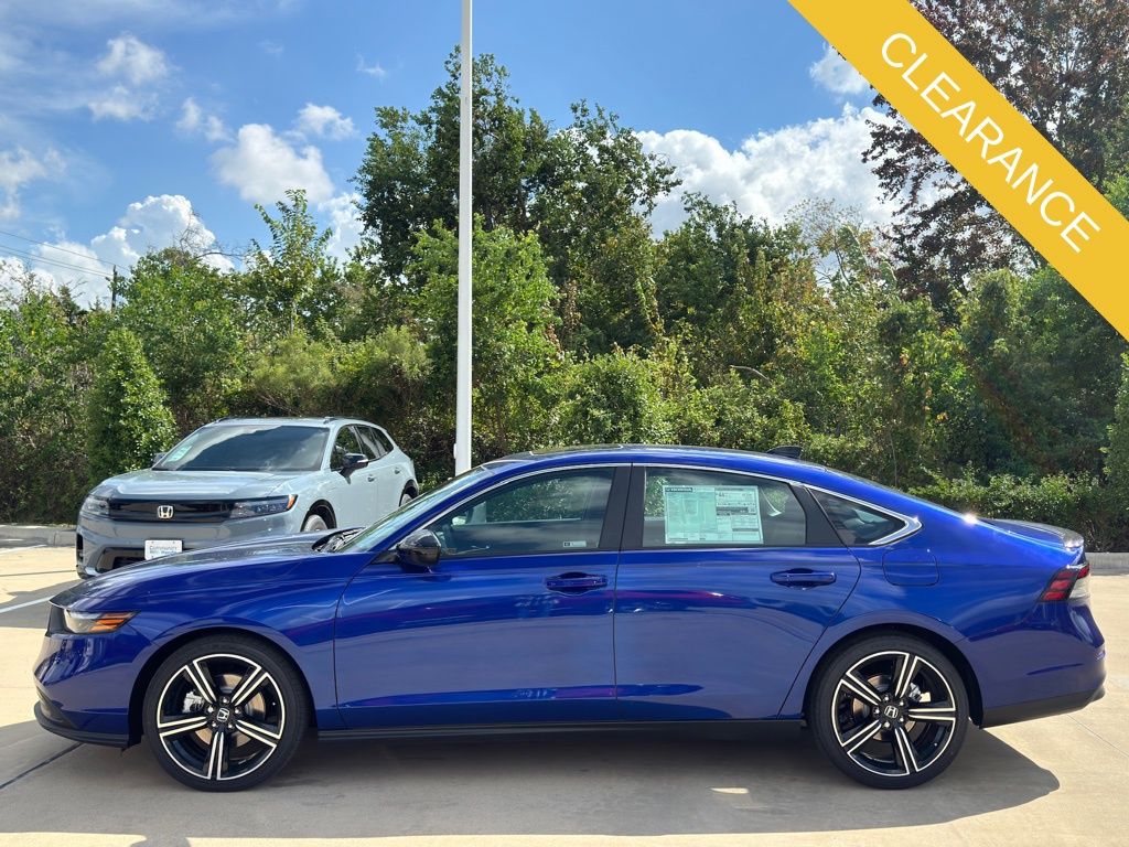 2025 Honda Accord Hybrid Sport Blue at Classic Honda Galveston