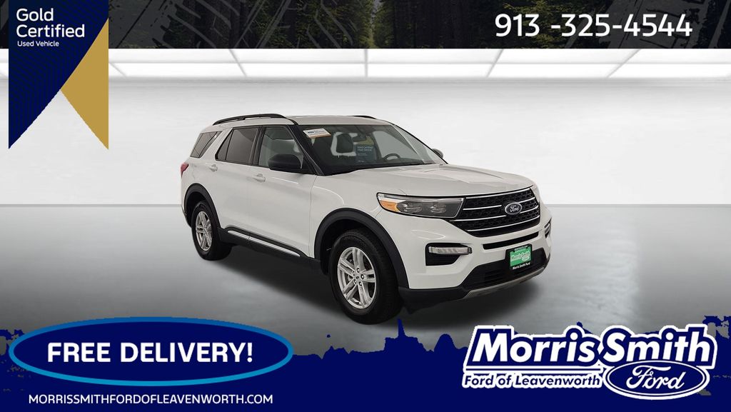 Oxford White 2024 Ford Explorer XLT AWD SUV / Crossover All-Wheel Drive Automatic