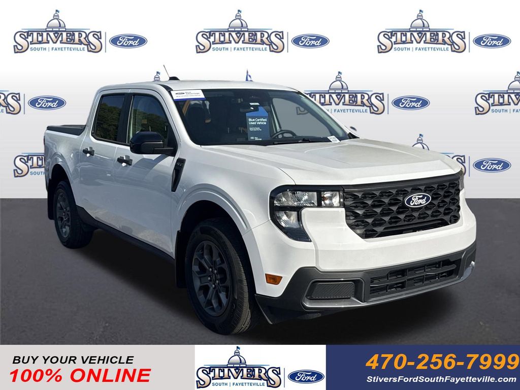Oxford White 2025 Ford Maverick XLT SuperCrew AWD Pickup Truck All-Wheel Drive 8-Speed Automatic