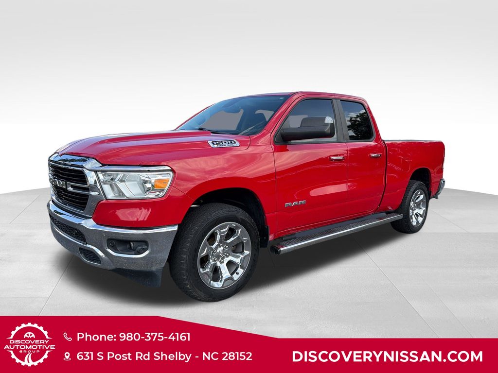 Flame Red Clearcoat 2020 RAM 1500 Pickup Truck Four-Wheel Drive 8-Speed Automatic