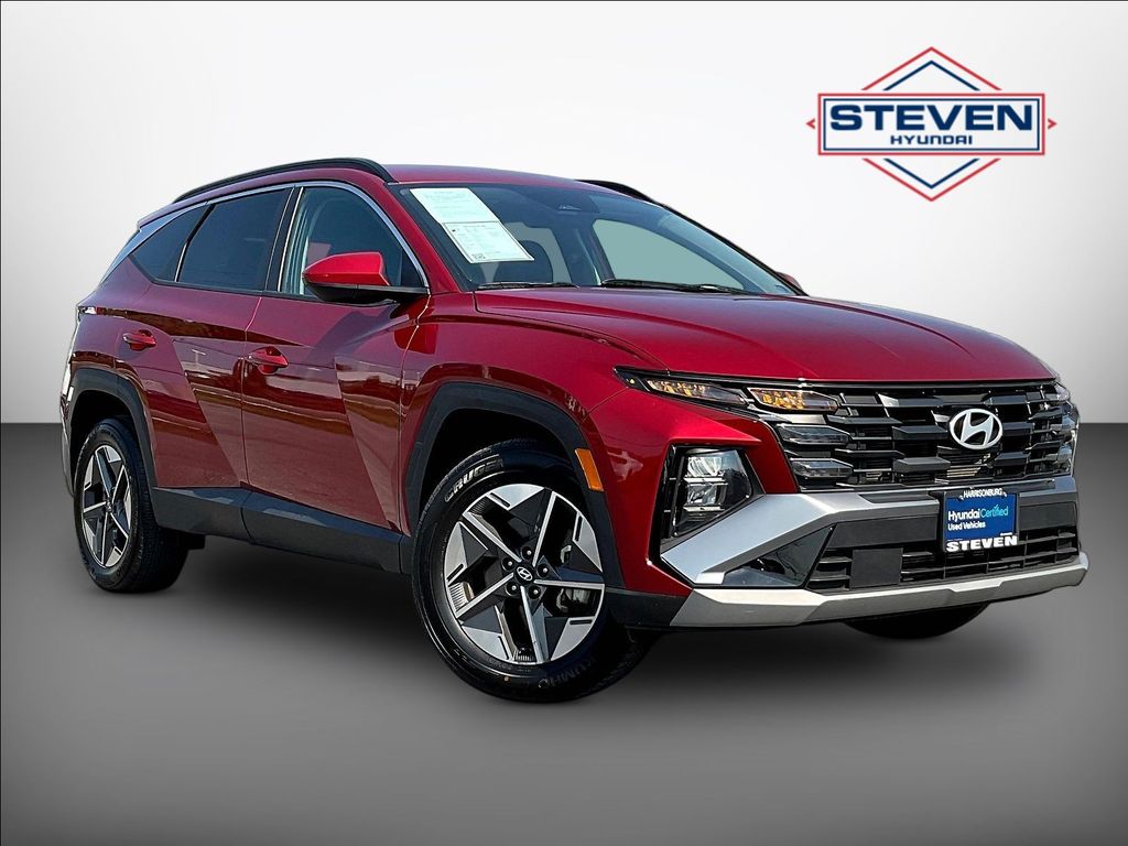 Ultimate Red 2025 Hyundai Tucson SUV / Crossover All-Wheel Drive 8-Speed Automatic