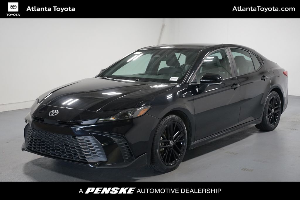 Midnight Black Metallic 2025 Toyota Camry Sedan Front-Wheel Drive Continuously Variable Transmission