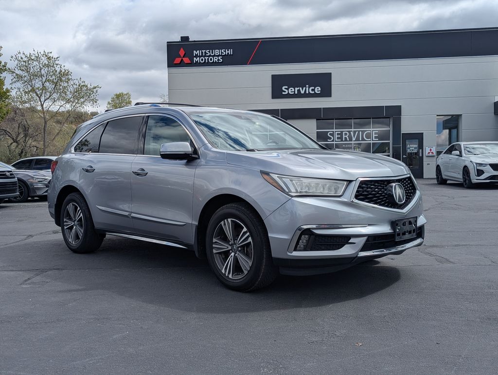 Silver 2017 Acura MDX SH-AWD SUV / Crossover All-Wheel Drive 9-Speed Automatic