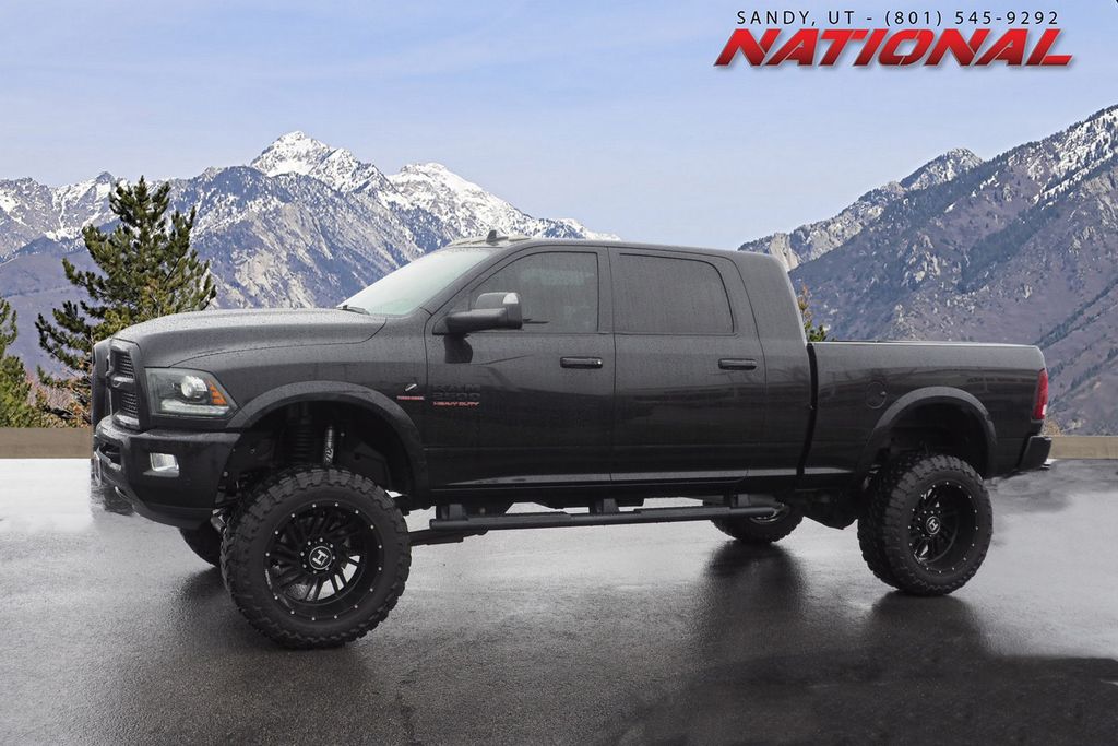 Brilliant Black Crystal Pearlcoat 2017 RAM 2500 Laramie Mega Cab 4WD Pickup Truck Four-Wheel Drive 6-Speed Automatic
