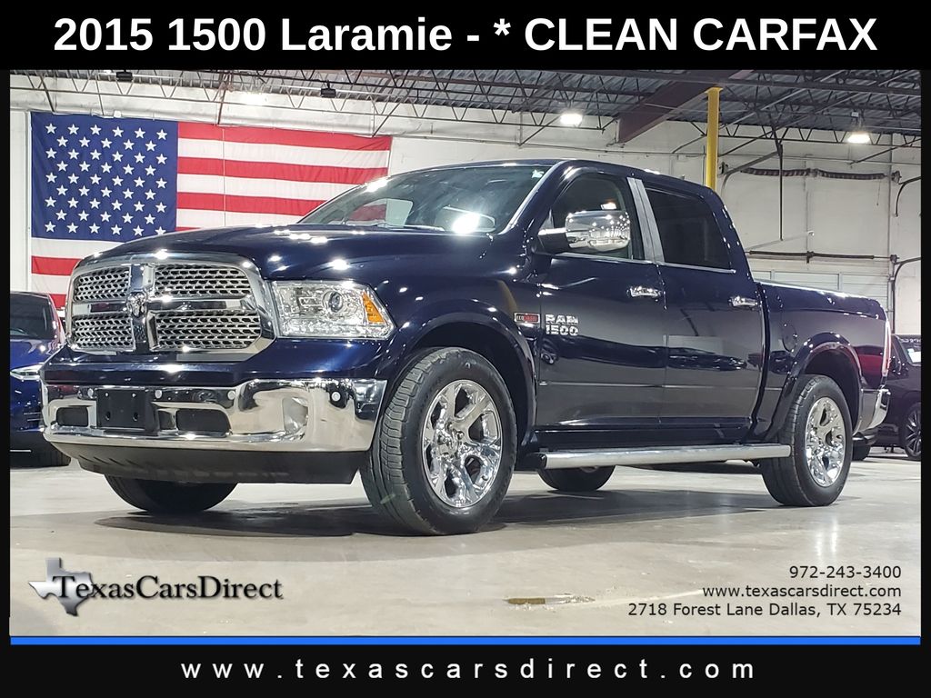 True Blue Pearlcoat 2015 RAM 1500 Pickup Truck 4X2 8-Speed Automatic