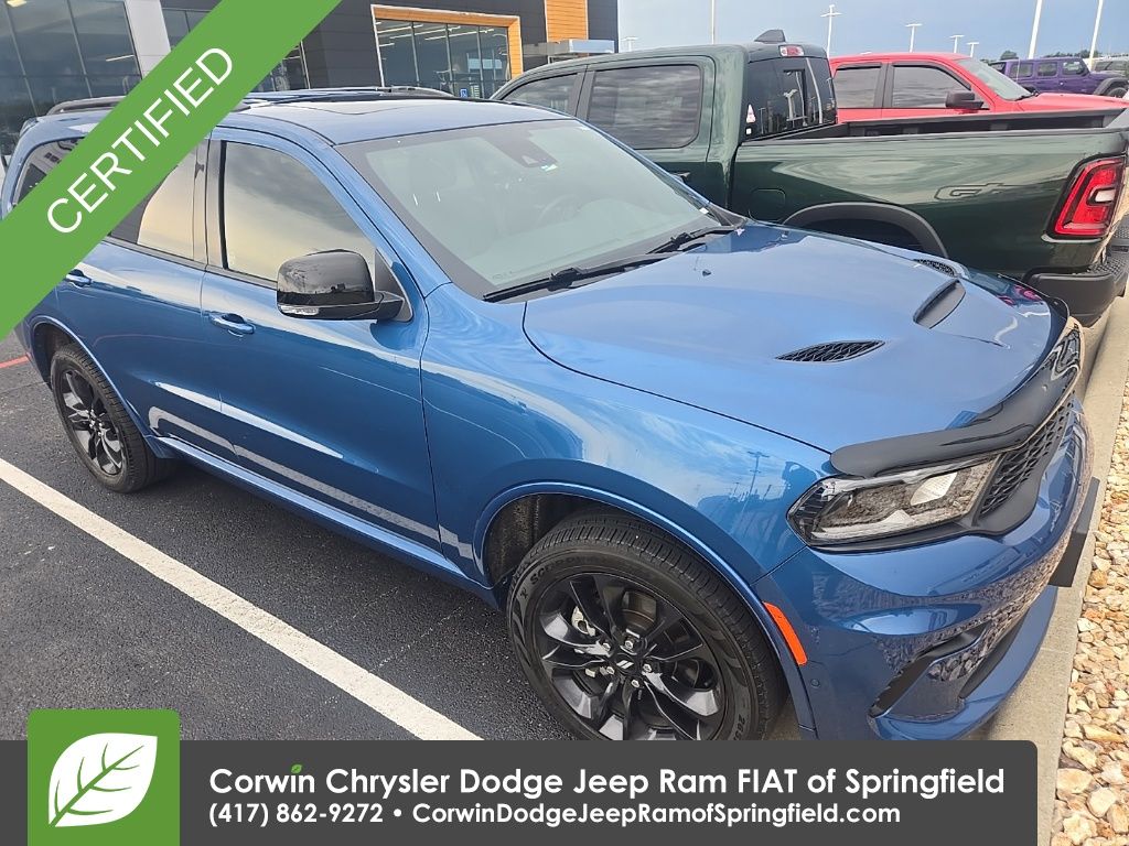 Blue (Frostbite Pearlcoat) 2025 Dodge Durango SUV / Crossover All-Wheel Drive 8-Speed Automatic