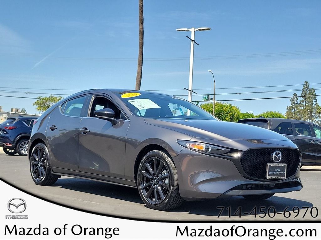 Machine Gray Metallic 2026 Mazda MAZDA3 Hatchback Front-Wheel Drive 6-Speed Automatic