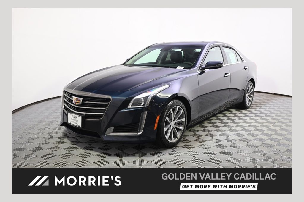 Dark Adriatic Blue Metallic 2016 Cadillac CTS Sedan All-Wheel Drive 8-Speed Automatic
