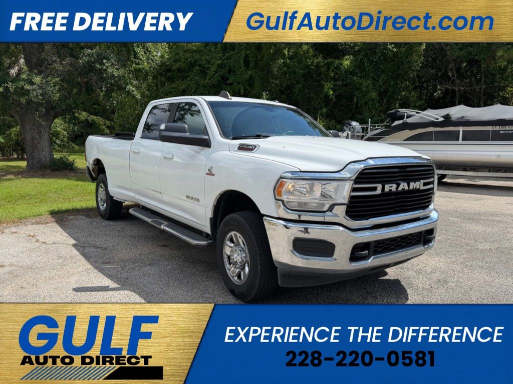 Bright White Clearcoat 2021 RAM 2500 Pickup Truck Four-Wheel Drive 6-Speed Automatic
