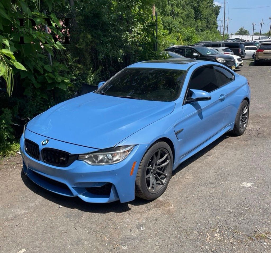 Marina Blue 2015 BMW M4 Coupe Rear-Wheel Drive 6-Speed Manual