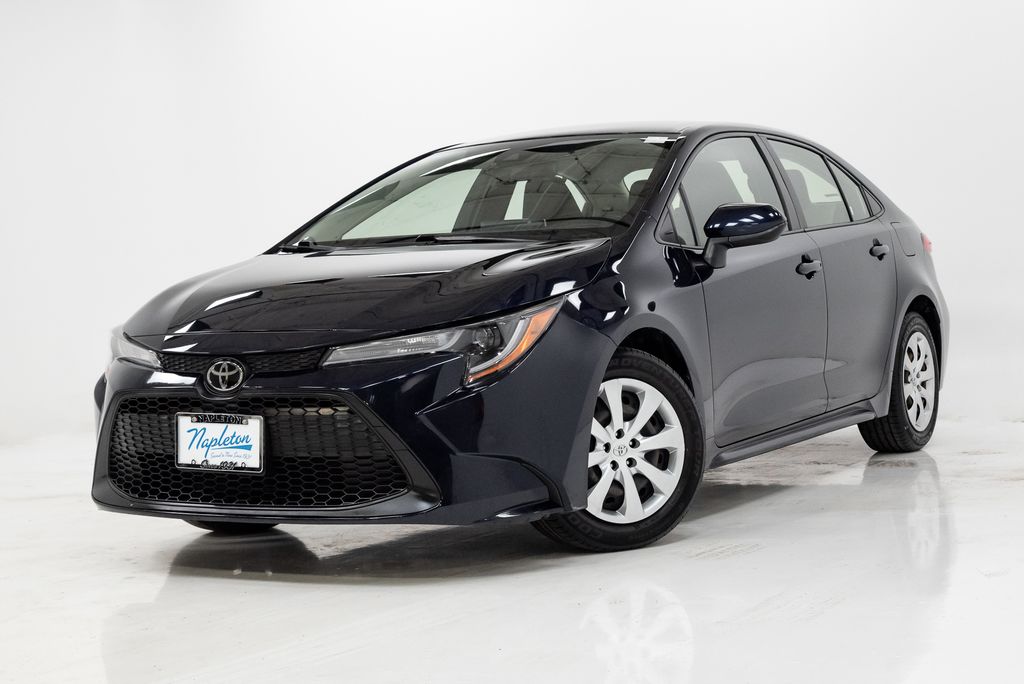 Blue 2020 Toyota Corolla LE FWD Sedan Front-Wheel Drive Continuously Variable Transmission