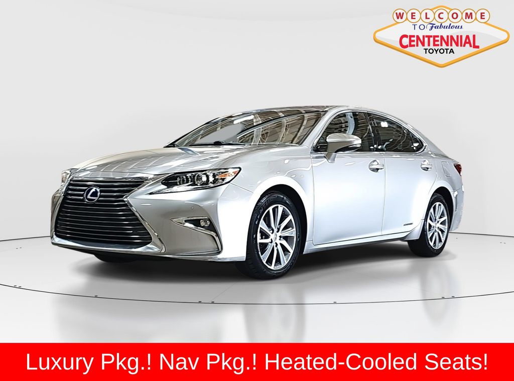 Silver Lining Metallic 2018 Lexus ES Hybrid Sedan Front-Wheel Drive Continuously Variable Transmission