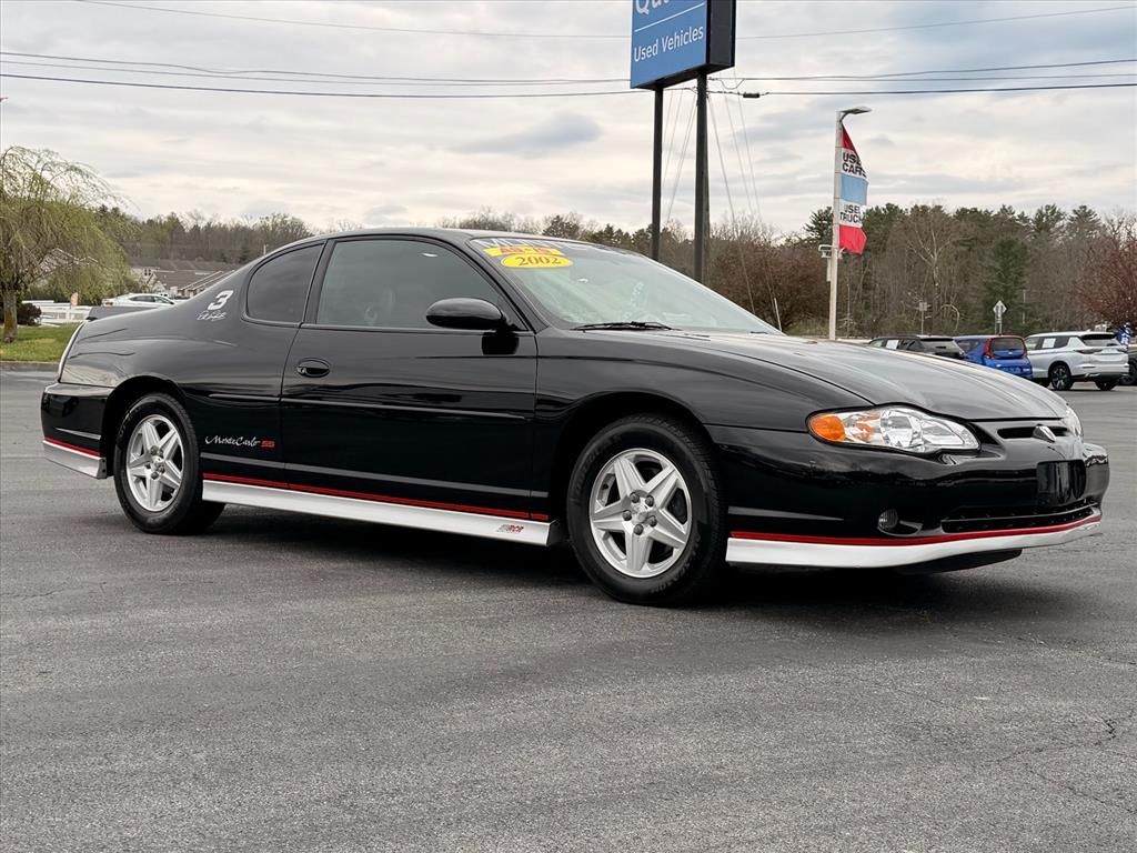 Onyx Black 2002 Chevrolet Monte Carlo SS FWD Coupe Front-Wheel Drive 4-Speed Automatic
