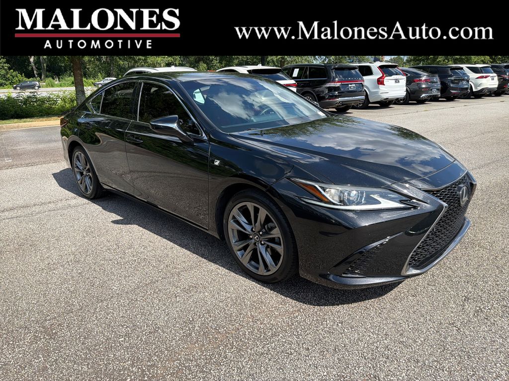 Black (Caviar) 2021 Lexus ES Sedan Front-Wheel Drive 8-Speed Automatic