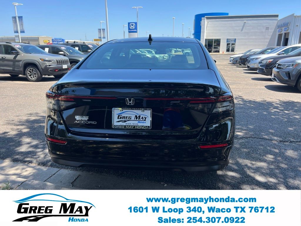 2026 Honda Accord LX Black at Greg May Honda