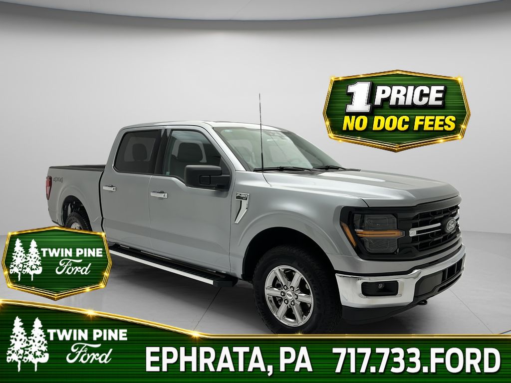 Iconic Silver Metallic 2025 Ford F-150 Pickup Truck Four-Wheel Drive Automatic